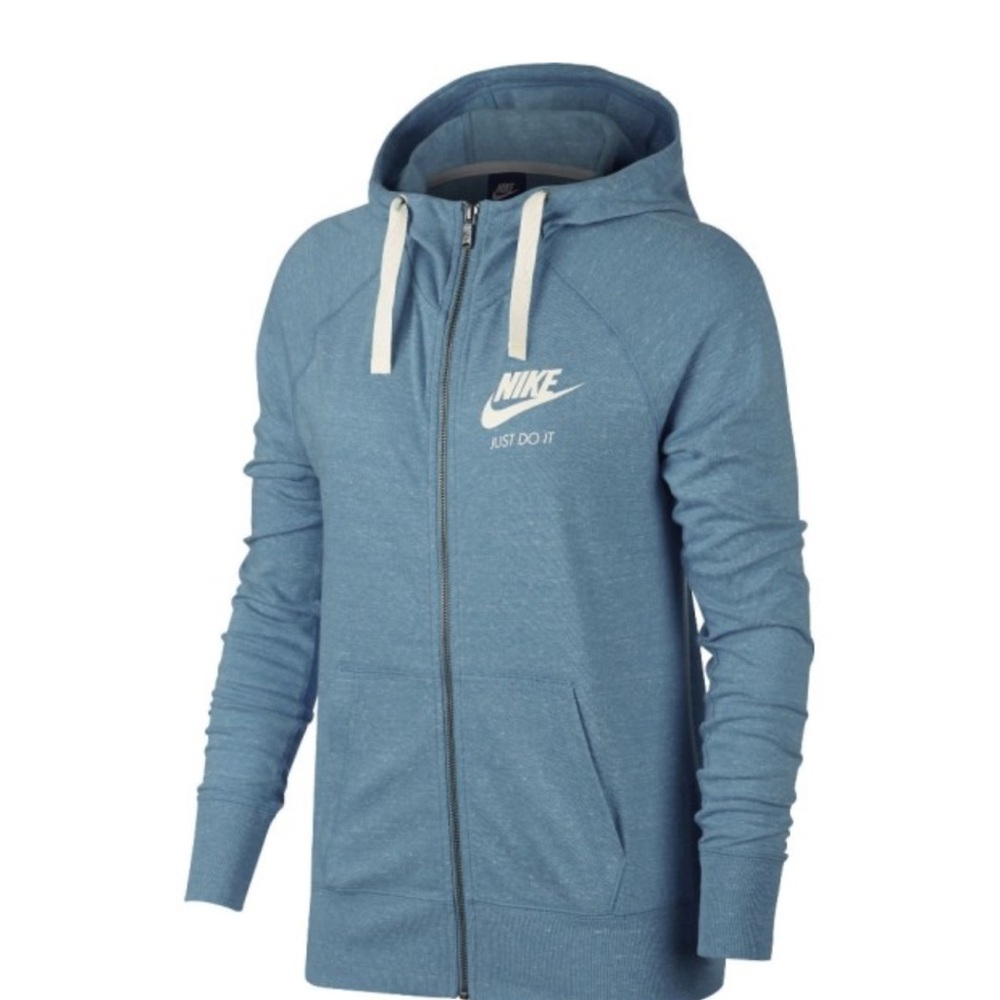 Nike Blue Long Sleeve Relaxed Hoodie